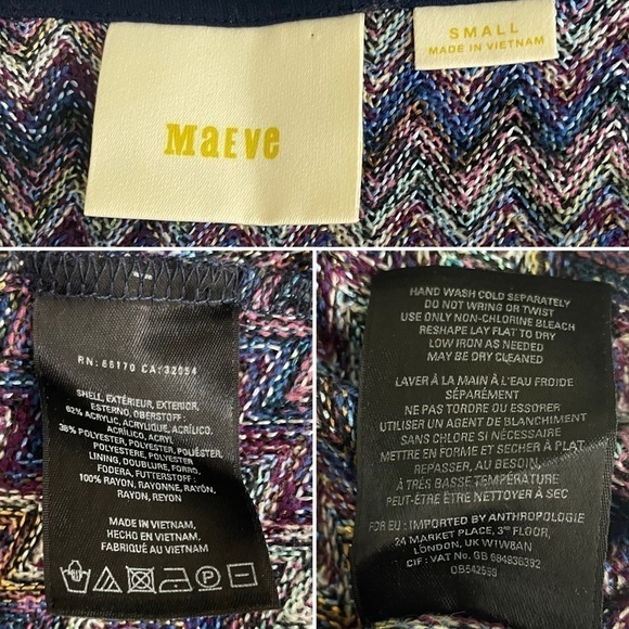 Anthropology Maeve Westwater Multicolor Knit Dress - Picture 9 of 9